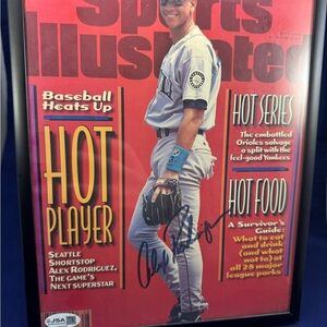 Alex Rodriguez Signed 1996 Sports Illustrated (JSA Authenticated) Mariners